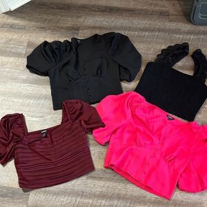 Bundle of 4 Express Crop Tops